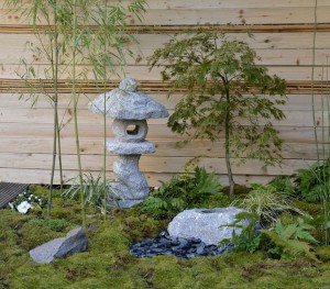 Japanese Stone Lantern Rankei Lantern Grey