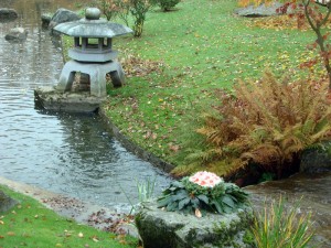 Japanese Stone Lantern Rankei Lantern Grey