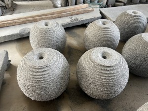 Grey Granite Sphere Water Fountain