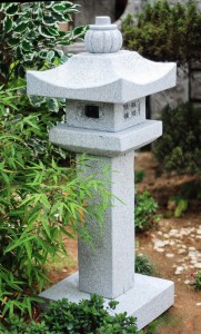 Japanese Stone Lantern Rankei Lantern Grey